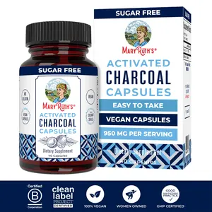 MaryRuth's Activated Charcoal Capsules - Derived from Coconut Shells - Vegan Capsules - Non-GMO Project Verified - Gluten Free - 40 count