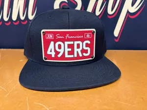 License Plate 49ers Plaque Hat - OSPS 49ers Plaque Style