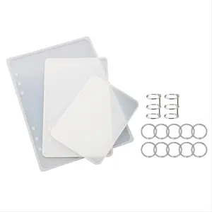 A5 A6 A7 Notebook Cover Resin Mold DIY UV Epoxy Silicone Molds Transparent Book Gift Casting Craft