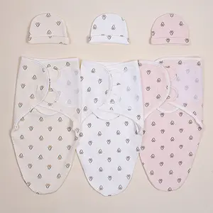 3 Pack Newborn Swaddle Set – Soft Breathable Swaddle Blankets with Bib, Anti-Startle Wrap for Preemie & Newborn Babies, Absorbent Baby  Essentials for Boys & Girls multipurpose comfy bedding