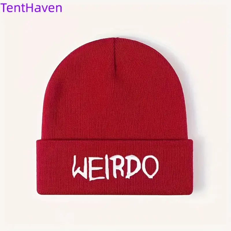 2026 Embroidered Knitted Beanie Hat - Couple Style, Unisex, Autumn-Winter Sports & Outdoor Beanie, Beanies
