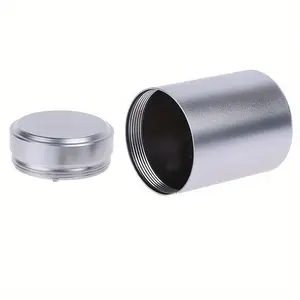 Stainless Steel Storage Jar, 1 Count Airtight Smell-proof Aluminum Stash Jar, Sealed Odor-proof Box, Sturdy Box, Pills Storage Jar, Bottles, Coffee Storage Canisters