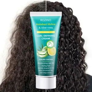 Kalahari Melon & Aloe Vera Curl Defining Cream (100g), Targets Dry, Frizzy, and Permed Hair, Controls Curls, Moisturizes and Cares for Styling Hair