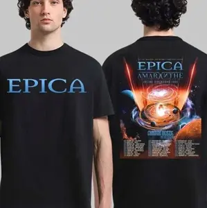 Epica Arcane Dimensions Tour 2026 Inspired Graphic Shirt Unisex T-Shirt Sweatshirt Hoodie P9X