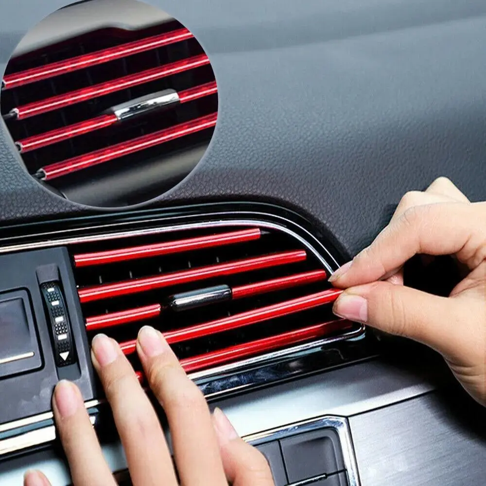 Car Air Outlet Decorative Strip, Waterproof & Anti-scratch Car Air Outlet Decorative Strip, Universal Car Interior Accessories, Car Accessory for Car Decoration