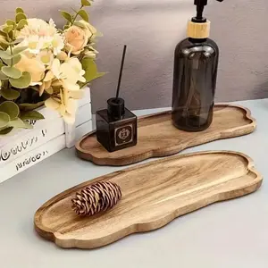 Wooden Tray Set, Candy & Snack Serving Trays, Cheese Board, Bread Plate, Breakfast Dishware, Fruit Bowl, Kitchen Essentials