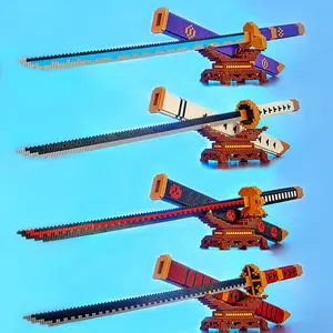 Sword Design Building Block Toy, Decoration Building Toy Birthday Gift Model, DIY Building Model