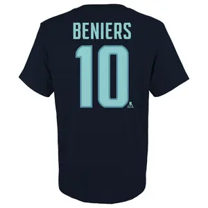 Seattle Kralem Matty Beniers #10 Outerstuff Youth Name and Number Tee