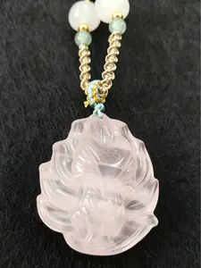 Nine-Tailed Fox Pink Pendant | Love | Popularity | Charm | Wisdom | Auspiciousness