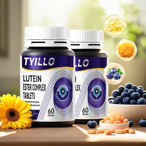 2PCS Tyillo Blueberry Lutein Ester Complex Tablets，Eye health products，Vitamins Supplements-with Lutein ester, Zeaxanthin-relieve eye fatigue and dryness，Supplements for supporting eye health，Suitable for teachers and white-collar workers-60 Tablets.