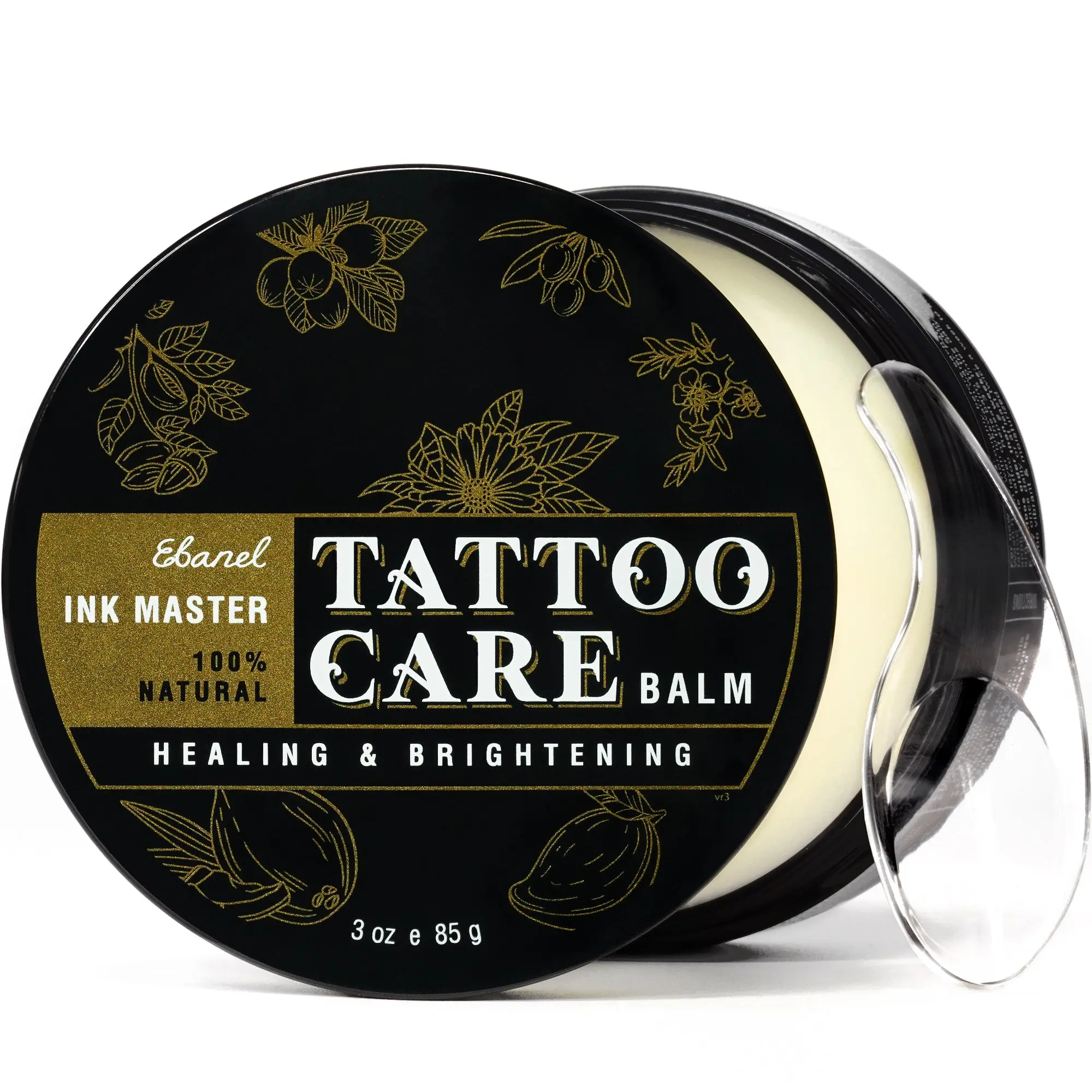 Ebanel Premium Tattoo Balm 3oz, For Moisture, Ink Brightness & Skin Love