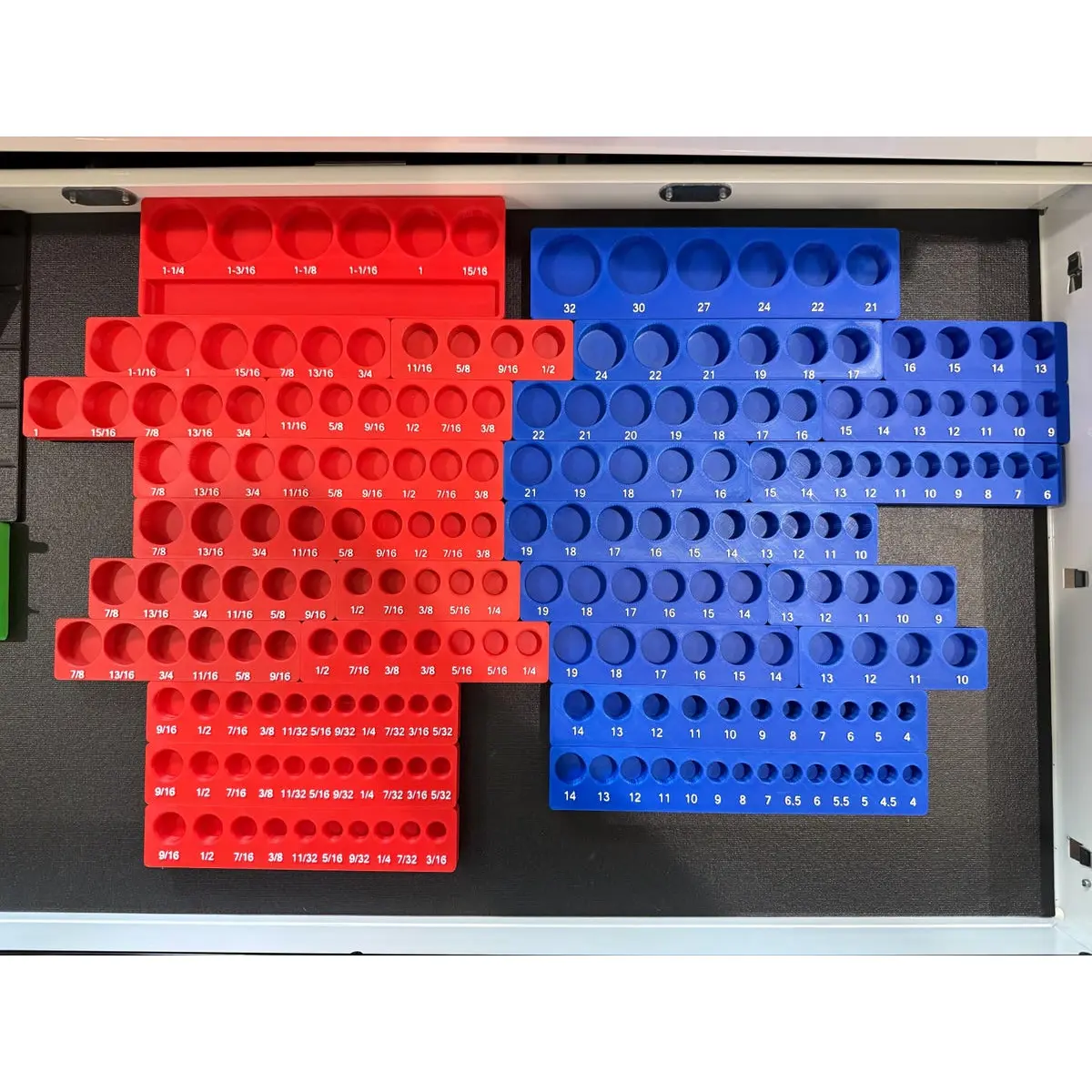 Harbor Freight Quinn Master Tech Socket Set Organization Bins – Gridfinity 3D Printed Organizer