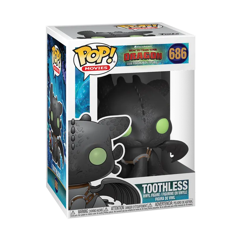 Funko Pop! How To Train Your Dragon 3 - Toothless #686 Collectible Pop Vinyl Figure