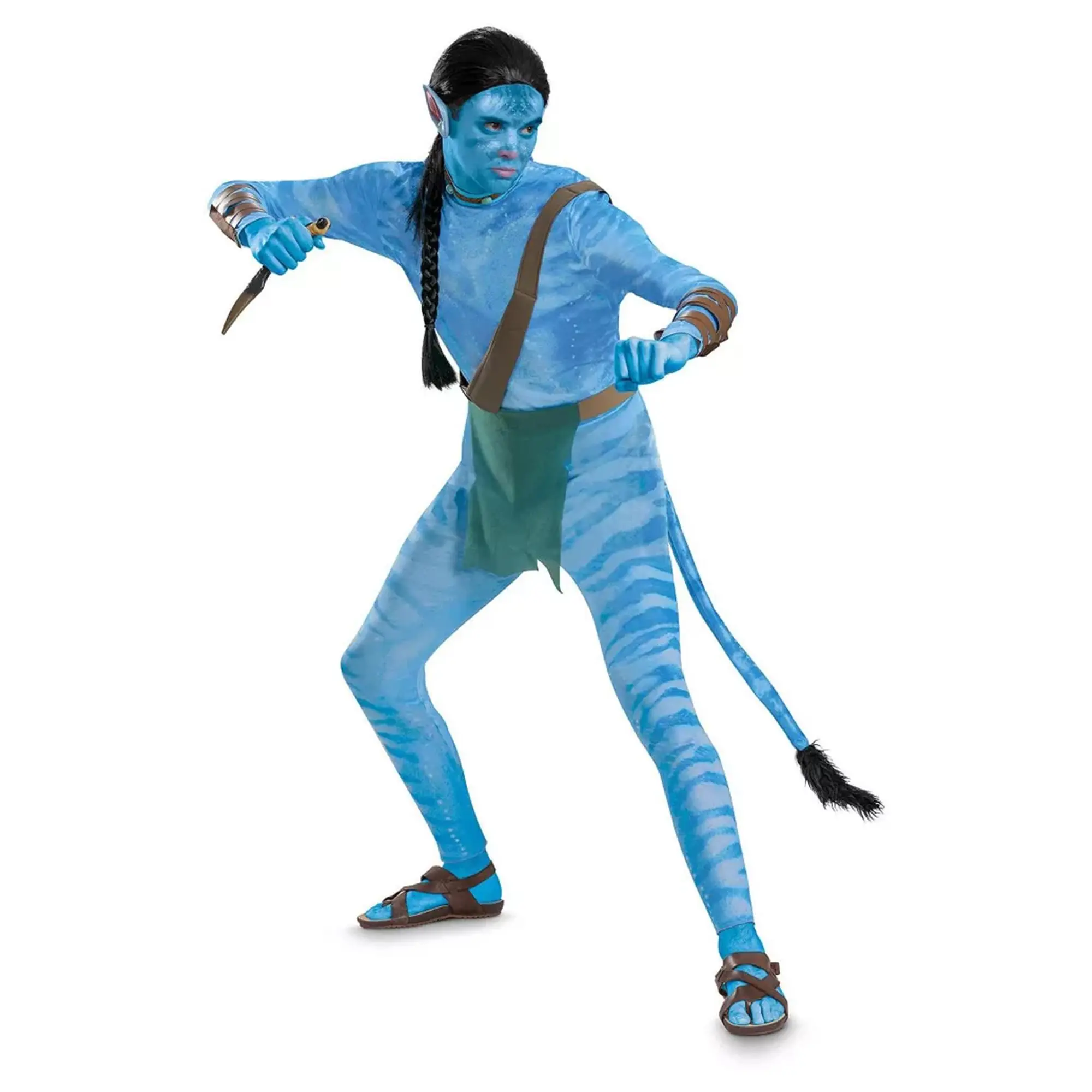 Avatar 2 Jake Sully Reef Look Deluxe Adult Costume, Cosplay, Halloween