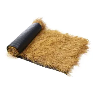 【fathersdaygift】VEVOR Artificial Thatch Grass Roof, 1.3 x 3.9 ft Tiki Bar Hut Thatch Roofing Roll, Waterproof & Fire-Resistant, Palapa Tiki Roof Mat for Patio Pool Beach Tropical Hawaiian Party Décor