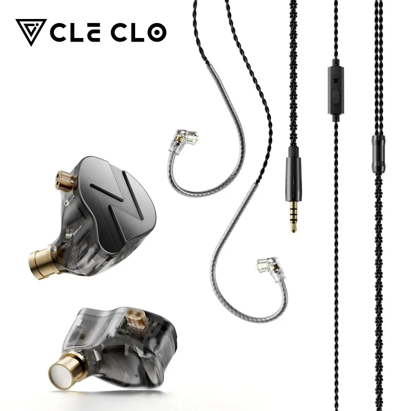 CLECLO CC06 1DD+2BA Dual Magnetic Circuit Dynamic Drive Earphone HIFI Bass Earbud Sport Noise Cancelling Headset