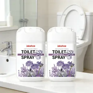 2-Pack Toilet Deodorant Spray (30ml*2), Lavender Fragrance, Toilet Odor Air Freshener, Long-Lasting Fragrance Cleaner, Daily Multi-Purpose Spray, Scented, Household