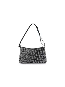 Pre-owned Dior Canvas Shoulder Bags Monogram Shoulder Bag Pochette Black 4000027251573