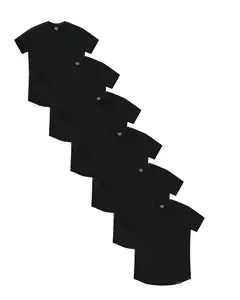 Everyday Wear Men’s Crew Neck T-Shirt Crew Neck 6 - Pack Casual Cotton