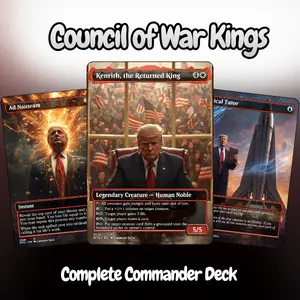 Council of War Kings – Anime MTG Commander EDH Deck | 100 Cards Proxy Custom Art - Proxy EDH
