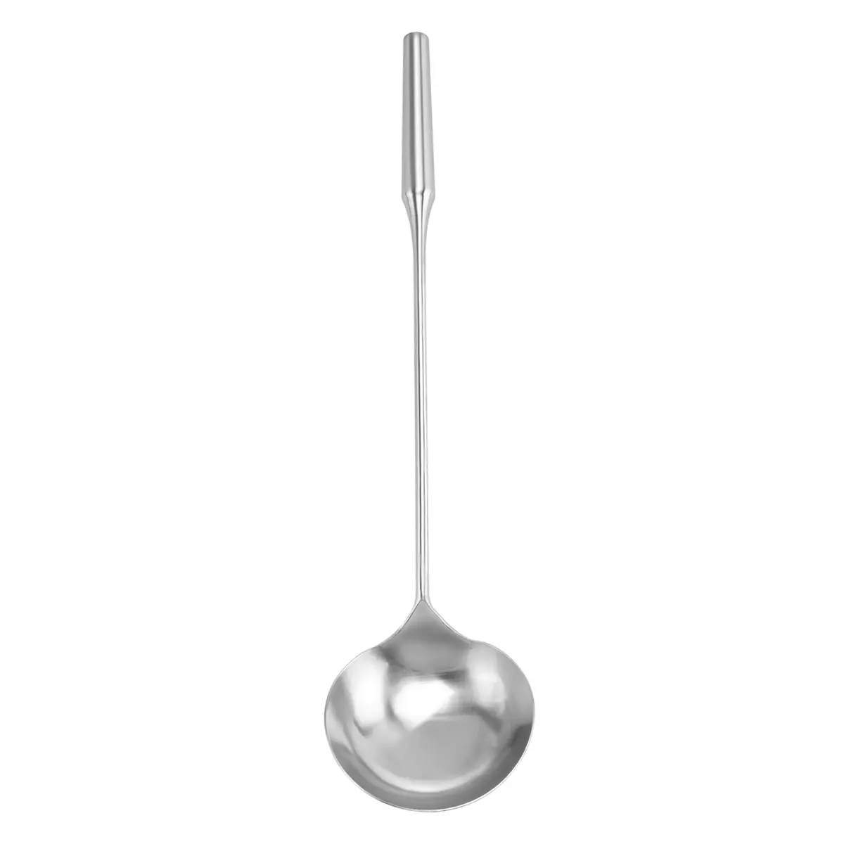 Stainless Steel Kitchen Utensils Set - 46.5x11x2cm 1-Piece Wok Cooking Tools (Turner, Blade-Equipped Wok Spatula, Soup Ladle, Longer Handle Shovel Spoon, Solid Spoon), Rustproof, Heat-Resistant, Smooth Edge, Durable Cold Kitchen Grip