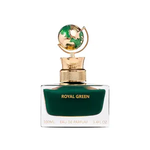 Aurora Royal Green EDP Unisex 100ml - Luxurious Aroma with Rose Saffron Musk Iris Ylang-Ylang Cedar Agarwood Sandalwood Ambergris Notes