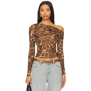 AFRM Barry Top in Cocoa Leopard