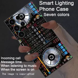 Colorful intelligent voice controlled luminous, Lights phone case suitable for S26Ultra/S25Ultra/S24/S22Ultra/S23Ultra/S21Ultra/S20Ultra/Note20Ultra/Note10+/Zfold 7/Zfold 6/Z Flip7/Z Flip6