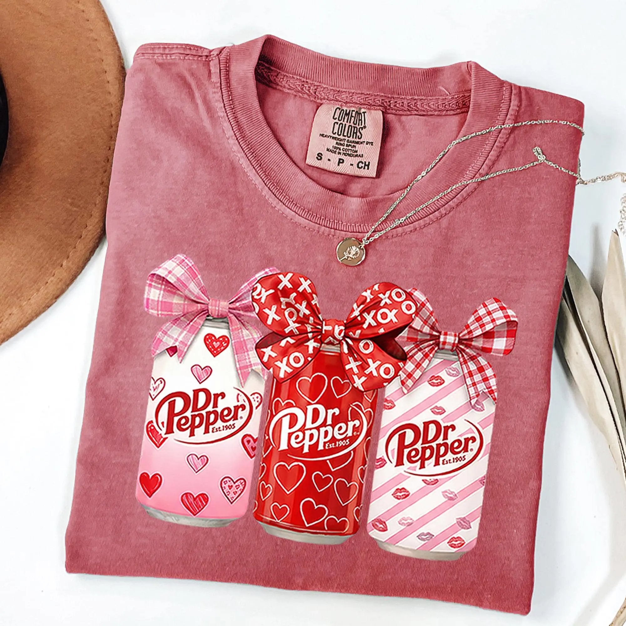 Dr Pepper Valentines Sweatshirt, Cute Holiday Crewneck, tee valentine idea, Comfort Colors Be, Soda lover shirt ,XOXO Graphic Tee