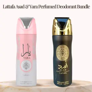 Lattafa Deodorant Bundle - Lattafa Asad & Yara Perfumed Deodorant (6.67 oz Each)