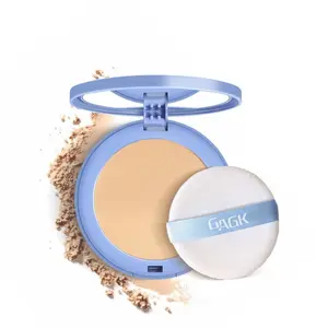 24-Hour Long-Lasting Oil-Control Setting Makeup Soft Powder Foundation, GAGK, Waterproof & Sweatproof All-Day Wear, Matte Finish, Non-Toxic, Recyclable