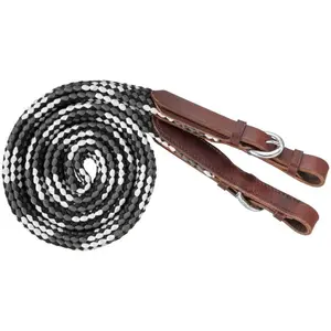 Tough1 7ft Flat Braided Trail Reins