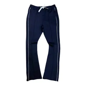 100-470 - Track Stacked Fit Pants (Black)