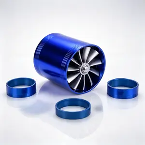 Dual-Sided Intake Turbine Turbocharger - Boost Horsepower, Improve Fuel Efficiency, Universal Fit Car Accessory