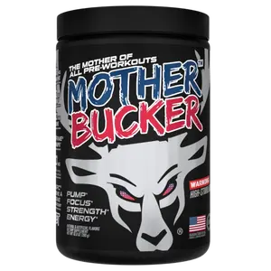 Bucked Up Mother Bucker - Nootropic Pre-Workout - 300mg of Caffeine for Energy - L-Citrulline, Nitrosigine, and Hydroprime for Blood Flow and Pumps (20 servings)