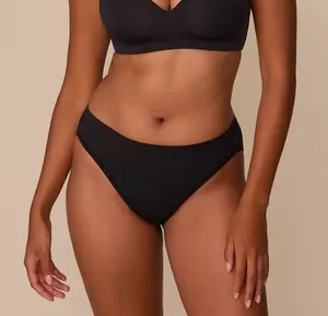 Cloud Cotton French Cut Brief - Black