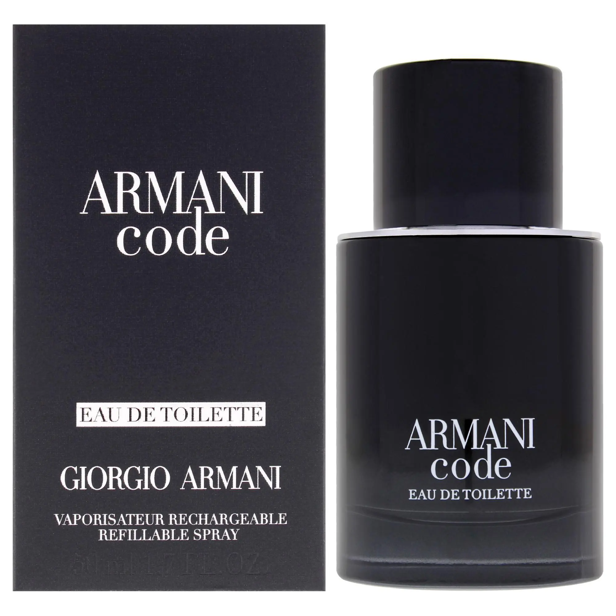 ARMANI CODE FOR MEN/GIORGIO ARMANI EDT SPRAY REFILLABLE 1.7 OZ (50 ML) (M)