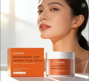 Viareline Moisturizing Neck Cream Daily Neck Contour Skin Care Elasticity Hydration Massage Moisturizing Care Cream