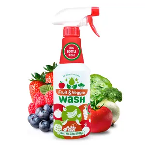 Dr. Robaina Fruit & Veggie Wash Spray 32oz - Plant-Based Produce Cleaner