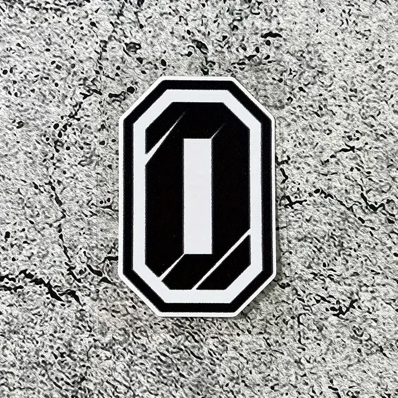 1 PC of creative number sticker 0123456789 - eye-catching black and white high contrast design, waterproof and durable self-adhesive Car Decal sticker suitable for motorcycles, car rear bumpers, laptops, water bottles DIY customization Sticker for Cars