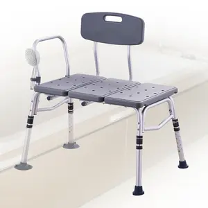 【Spotlight Day】VEVOR Tub Transfer Bench for Bathtub, Adjustable Shower Seats for Adults, Lightweight Shower Bench for Elderly and Disabled, Non-Slip Bath Seats with Armrest and Reversible Backrest, 400lbs Capacity
