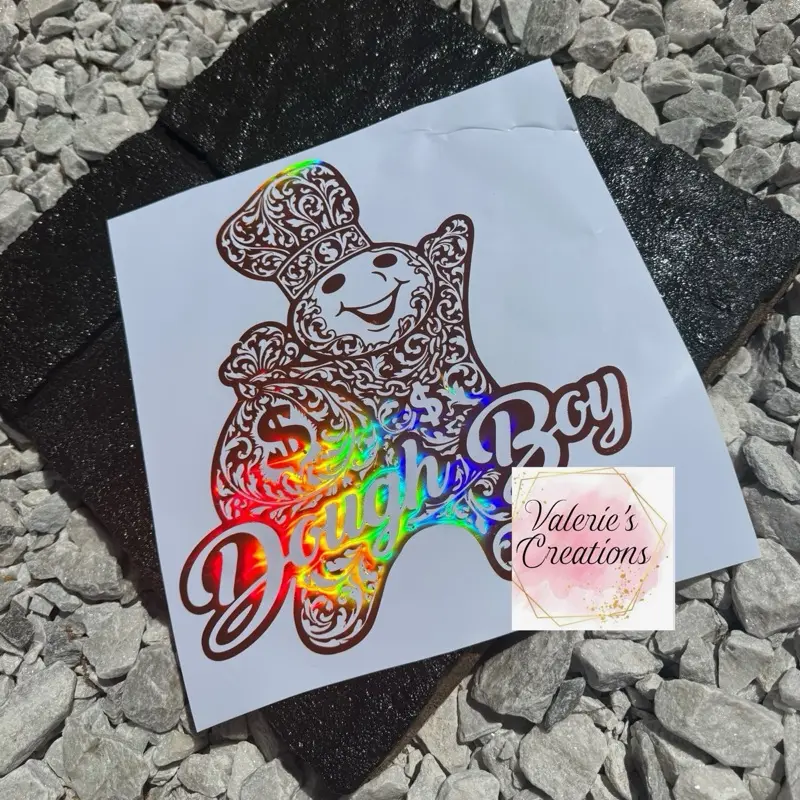 Valerie's Creations Tooled Dough Boy Truck Decal Design for Vehicle Decoration