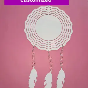 Customized 8 Inch Dreamcatcher - Decorative Hanging Decoration with Decorative Elements, Elegant Design, Aluminium, Versatile Gift for Home Decor Hangable