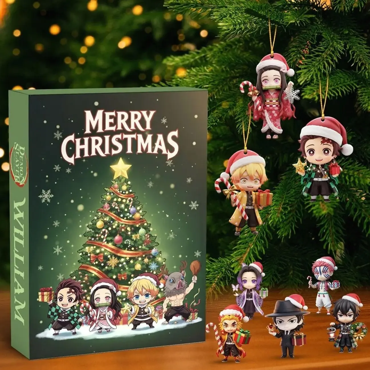 Japanese Anime Sword Fighter 2D Flat Acrylic 24 Days Christmas Advent Calendar 2026 Holiday Countdown Decor Xmas Gift Idea