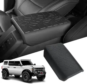 Center Console Armrest Cover for Ford Bronco Accessories 2021-2025 2/4-Door Prevent Pets Scratches Pad Interior Arm Rest Covering
