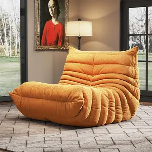 【Black Friday Sale】Teddy Fleece Bean Bag Chair Sofa - Memory Foam Lounger, No Assembly, for Gaming Room/Living Room/Bedroom/Office