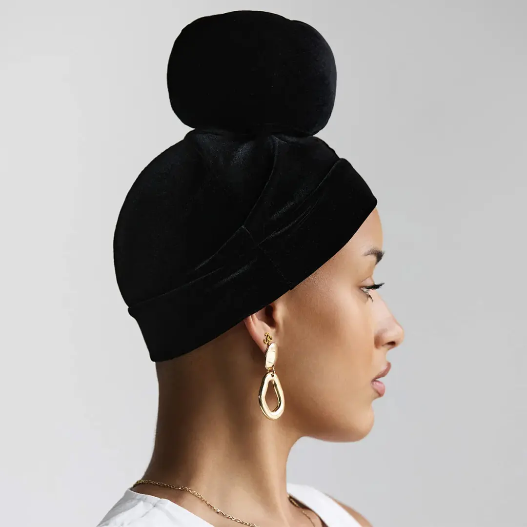 ANEWOW Wrap Base Volumizing Hair Puff - Non-Slip Premium Fastener Hair Volumizer for Female Daily Basic Casual Head Wraps & Turbans - AW1266M