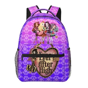Monster High Teen Travel Backpack Monster High cartoon Cute Daily School Backpack Mattel Monster High Lightweight Laptop Daypack, Practical Birthday & Holiday Gift for Students