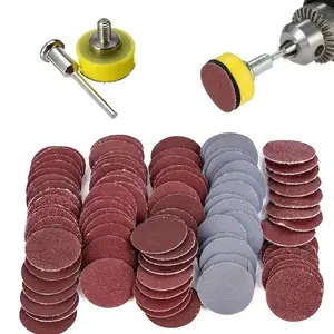1 Inch Sanding Disc Set, 100pcs Sanding Pad with Rotary Tool, Abrasive Polishing Pad, Rotary Tool Accessories, Grinding and Polishing Consumables, Abrasive Sheets, Abrasive Pads