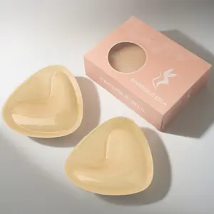 Women's Self-Adhesive Silicone Bra Inserts, Invisible Push-Up Chest Pads for Bikini Dresses & Lingerie, Enhance Small Breasts